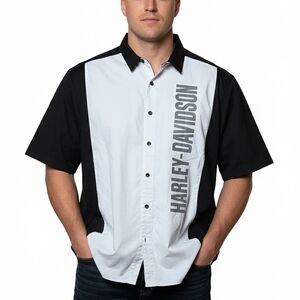 Harley-Davidson Monochrome Men's Button Down Shirt